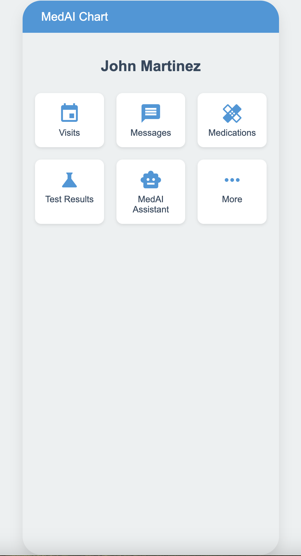 MedAI Assistant Mobile Interface