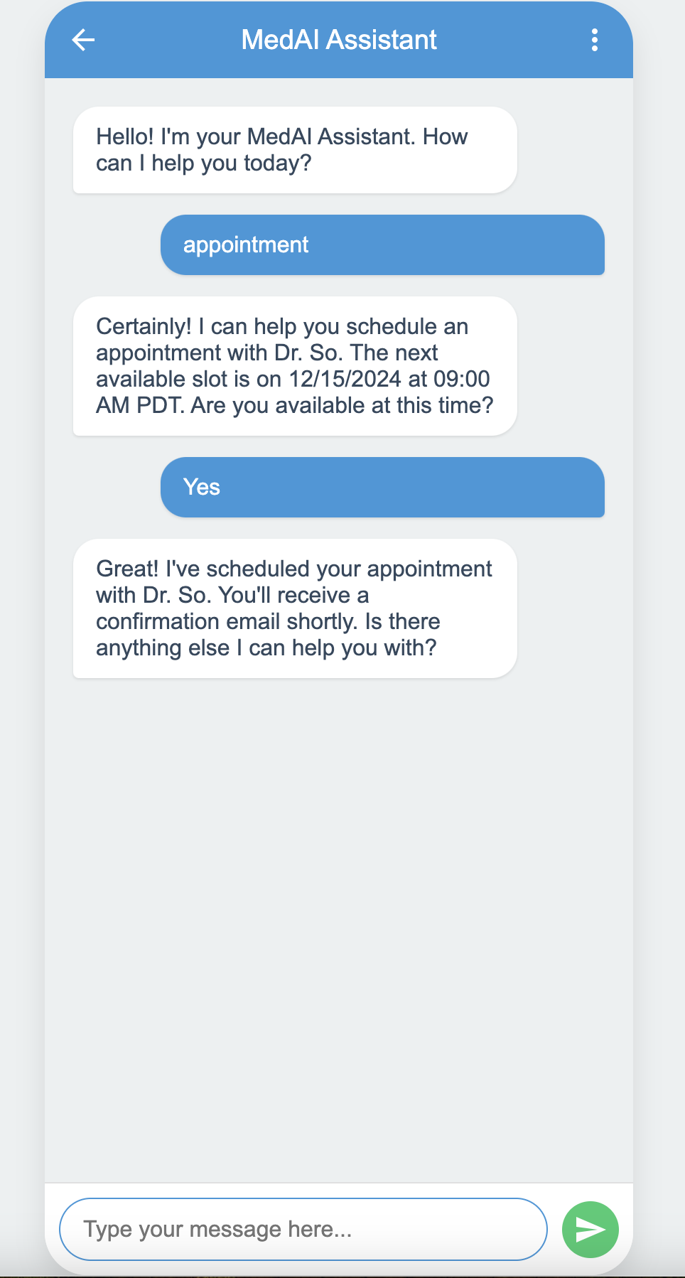 MedAI Assistant Dashboard